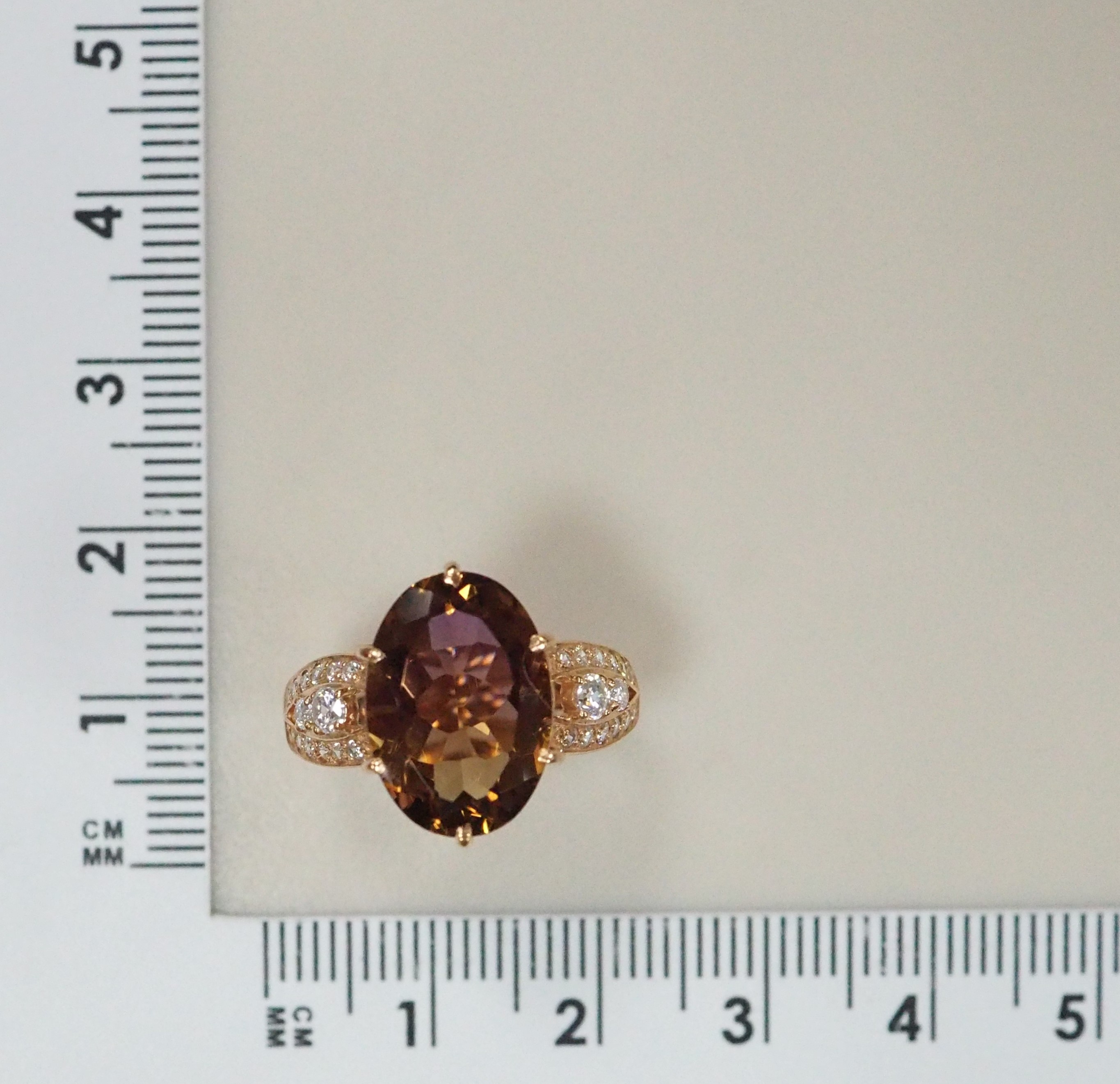 Серебряное кольцо с аметрином